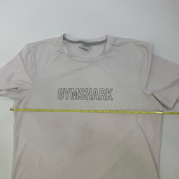 Gymshark Men’s Plain White Graphic Tee Size Large - Picture 6 of 8